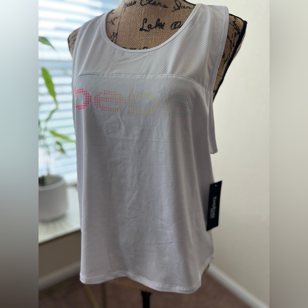 Bebe Sport Performance Logo Tank Top New With Tag